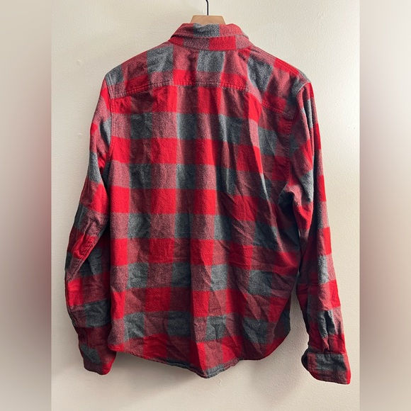 Abercrombie & Fitch Flannel Soft Button Down Shirt Long Sleeve Plaid Men L - Picture 2 of 8